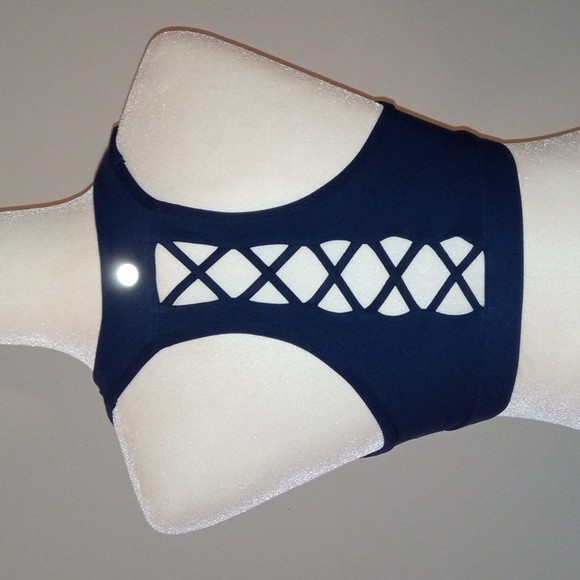 NWOT AVIA Sports Bra - Navy - Medium 8-10 - Picture 5 of 10